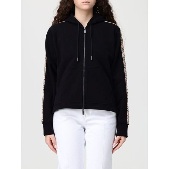 Burberry Sweatshirt Woman Black - Picture 1 of 4